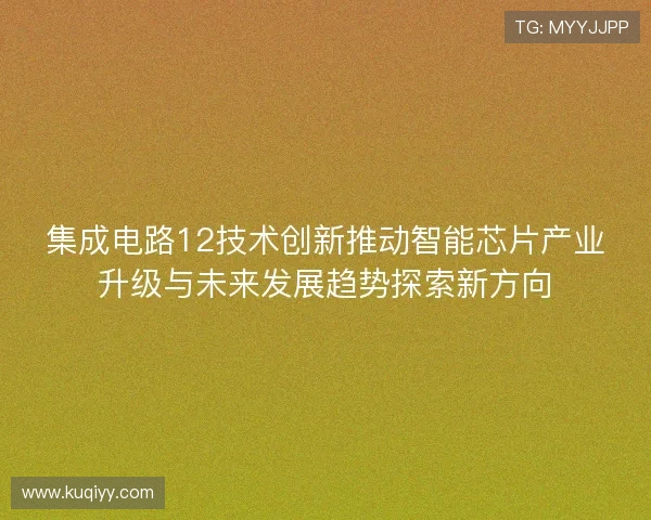 集成电路12技术创新推动智能芯片产业升级与未来发展趋势探索新方向